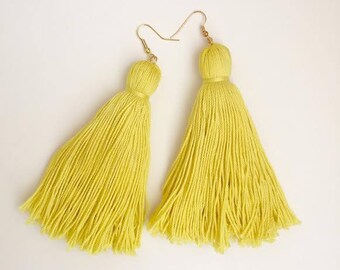 The Tee Tee Cotton Tassel Earrings (multiple colors)