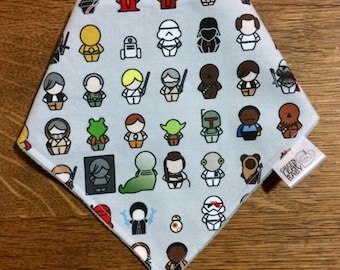 Star Wars baby bib, Star Wars bandana bib, Star Wars baby gift, Jedi baby shower gift, gender neutral bandana bib