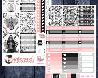 Music Lover Kit for Erin Condren Life Planner Vertical Layout