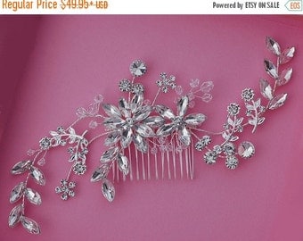 Crystal Bridal Comb Hair Accessories Accessory Wedding Hair Jewelry Prom Party Pageant Gift Birdcage Bird Cage Veil Blusher