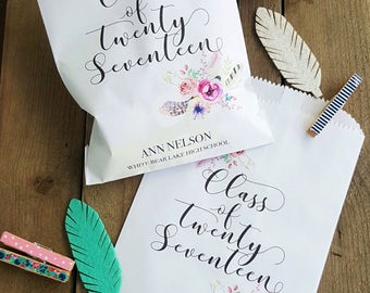 Graduation Favor Bags - Party Favors - Treat Bags - Candy Bags
