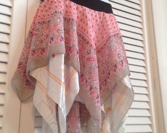 Pink Grey Paisley Fairy Skirt
