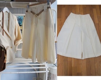 80's Vintage Gaucho Summer Suit Red and White Jacket and