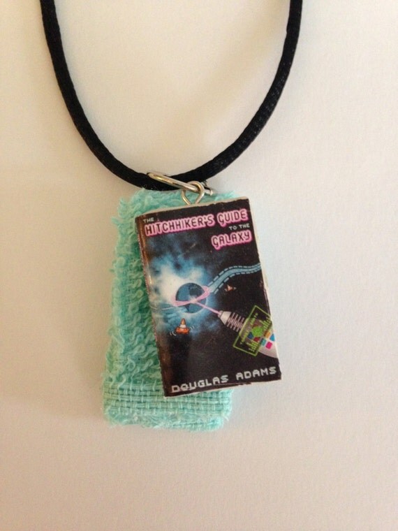 Hitchhiker's Guide to the Galaxy Book & Towel by TiddyBits on Etsy