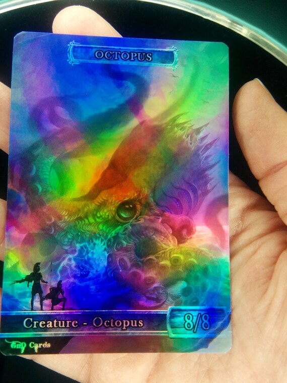 1x Octopus 2 FOIL LAMINATED Custom Altered Token MTG for