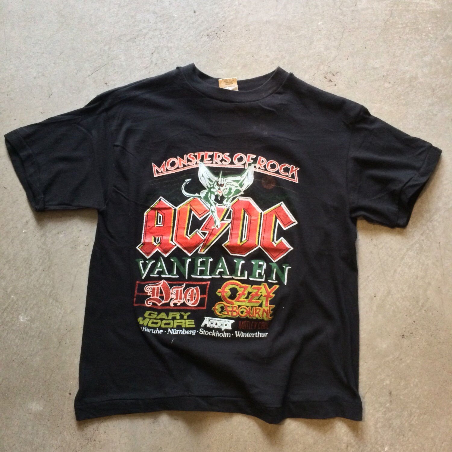 1984 Monsters of Rock AC/DC Van Halen Dio Ozzy Osbourne Gary