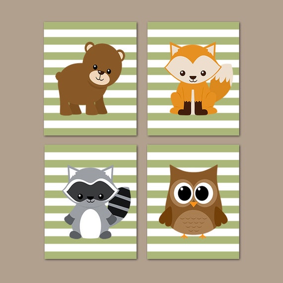 Nursery Printables Woodland Nursery Decor Woodland Animals
