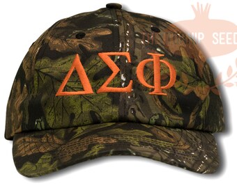 Delta Sigma Phi Baseball Cap - Custom Color Hat and Embroidery.