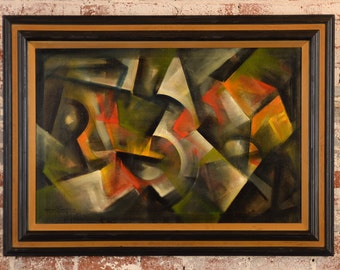 Ozz Franca -Untitled Abstract - 1960s Modernism -Beautiful Oil Painting Oil painting