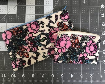 Medium and small lularoe zipper bags