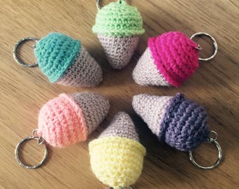 Mini ice-cream keyring - pistachio (green)