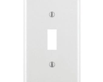 CUSTOMIZABLE - Light Switch Plates and Outlet Covers - Plain - Undecorated - Chose the Style
