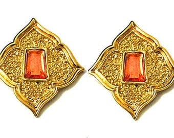 JEAN LOUIS SCHERRER, beautiful earrings triangular.
