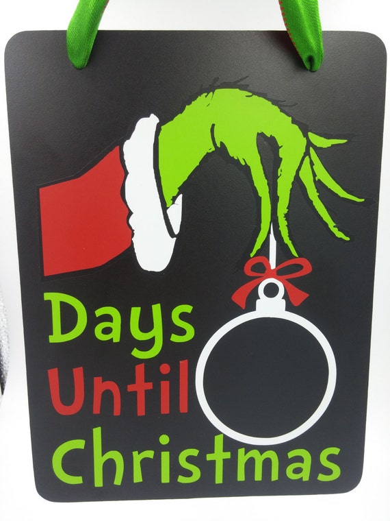 Items similar to Countdown Until Christmas Chalkboard / Christmas