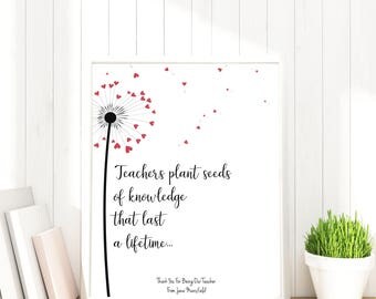 Preschool Teacher Gifts, Daycare Provider Gifts, Personalised Teacher Gift, Unique Gifts for Teachers, Thank You Teacher Appreciation Gift