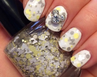 Fond Memories ~ 15 mL Full size bottle ~ Indie Nail Polish Glitter Topper