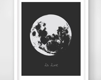 Realistic moon | Etsy