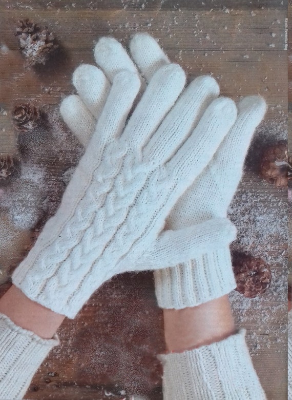 Cashmere White Salmon Yellow Green Cozy Gloves Hand Warmers Stocking Stuffers Elegant Design Women