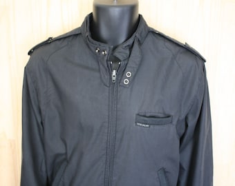 Peter England Bomber Jacket/ Men's Vintage Peter England Racing Jacket/ c. 1980s/ Size M