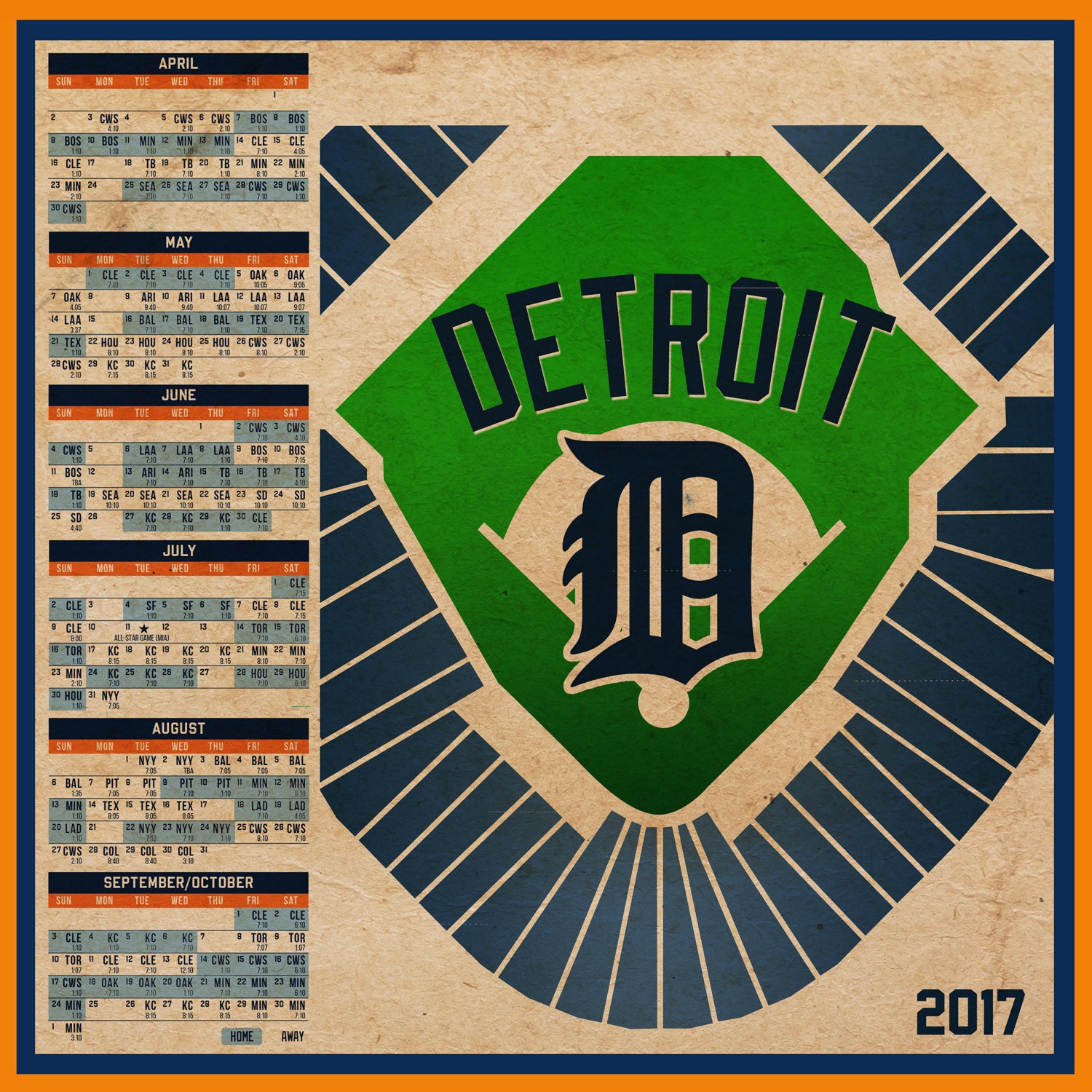 Detroit Tiger 2025 Schedule