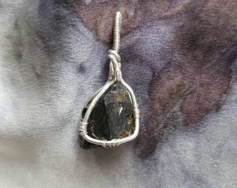 Sterling Silver Shungite Pendant