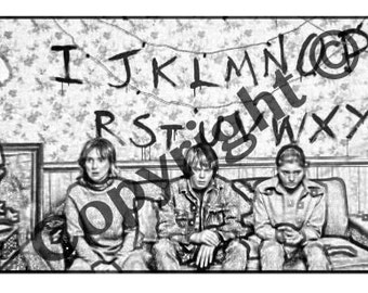 DIGITAL Stranger things card digital print out as many times as you like