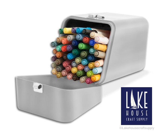Marker Tin with Secure Fit Lid. Craft Storage Tin. Tool