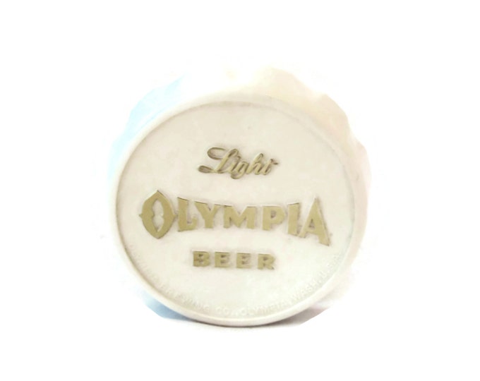 Vintage Advertising Bottle Opener Olympia Light Beer Bar / Man Men Decor / Brewery Advertising / Beer Memorabilia