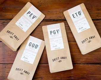 Father's Day Coffee Gift Set - 4 coffees from different parts of the world