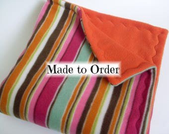 All living things guinea pig cage fleece liner 24 x 47 - custom prints and colors - cage liners - midwest habitat - MADE TO ORDER