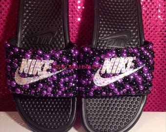 Bling nike slides nike shoes accessories