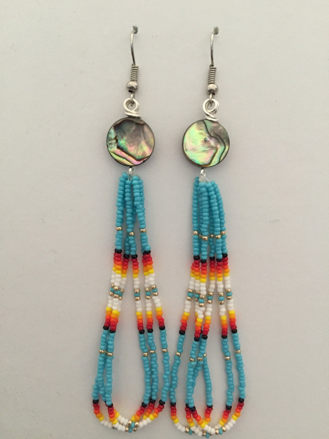 Handmade Native American Beaded Earrings