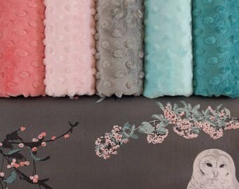 Weighted Blankets - Owls - Soft Cotton - Breathable Weighted Blanket - Adults, Teens, and Children - Floral - Birds - Feminine - Minky