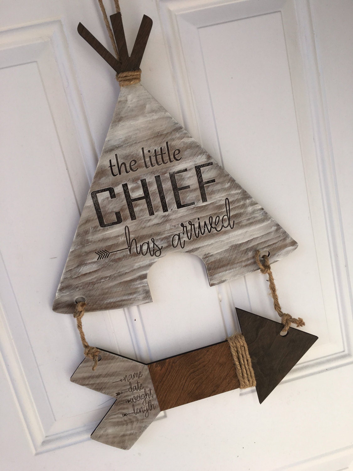 Baby door hanger baby boy door hanger teepee love teepee