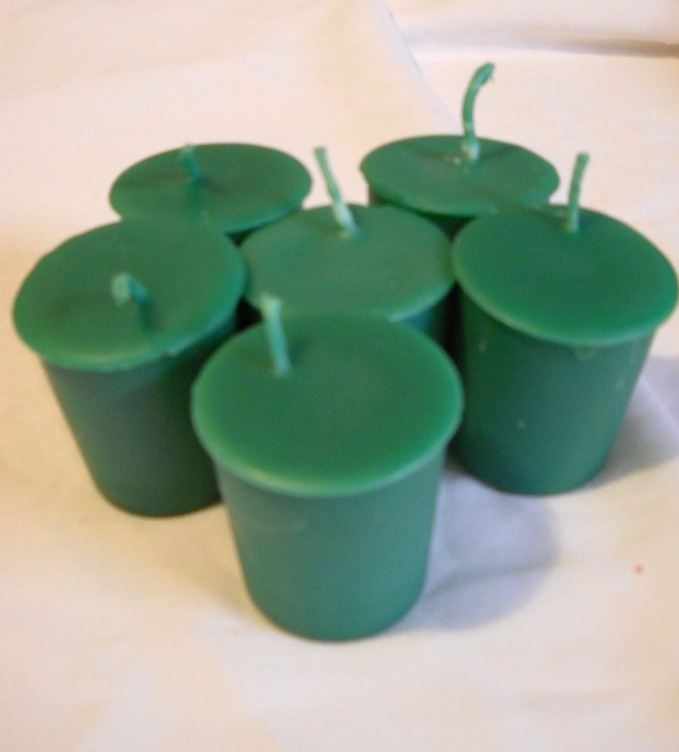 Green Votive Candles6 packChristmasYule