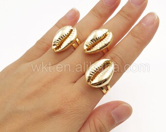 Cowrie shell ring | Etsy