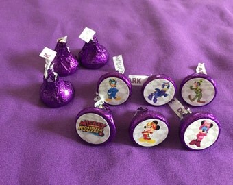 Mickey and the Roadster Racers Hershey's kisses labels, envelope seals, party favors