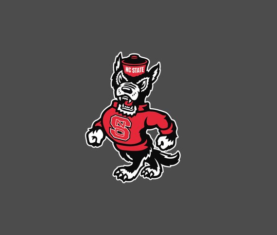 NC State Tuffy Wolf Pack Full Color Die Cut Decal