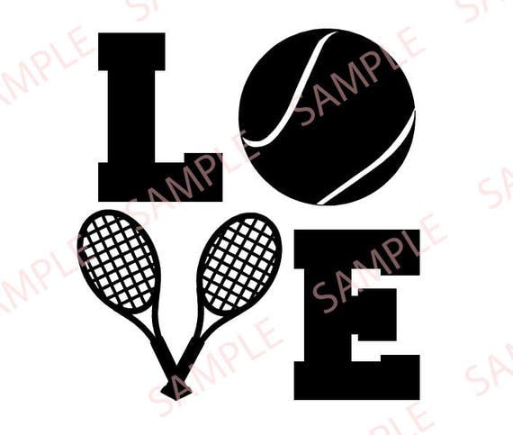 Download LOVE Tennis svg png jpg digital file