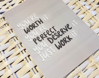 BTS 21st Century Girls - motivation positivity a6 print - lyrics kpop - 방탄소년단 21세기 소녀