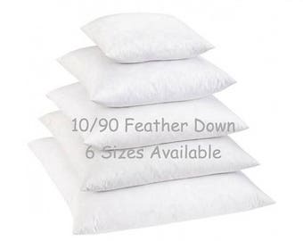 SALE 18x18 Down Pillow Insert // 10/90 Down Feather Blend Pillow Inserts // Pillow Form // Down Pillow Form