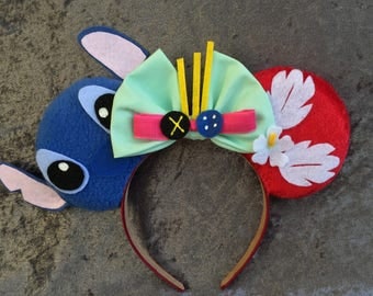 Lilo and Stitch Themed Mouse Ears