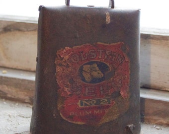 Antique No. 2 Holstein Cow Bell