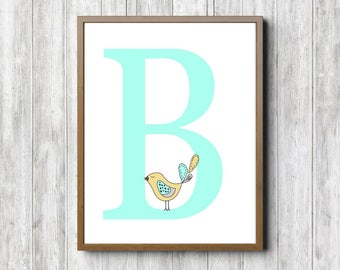 Letter B Poster | Etsy