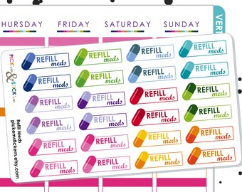Medication Refill Log / Prescription Log / Medication Log