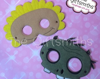 Sunflower vs Zombie Masks / Pretend Play / Party Favor / Halloween Costume / Cosplay / Photo booth / Masquerade