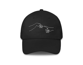 Creation of Adam Art History Embroidered Dad Hat