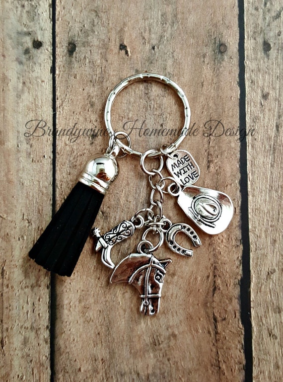 Western Charm Key ChainTassel Key ChainHorse Key ChainCharm