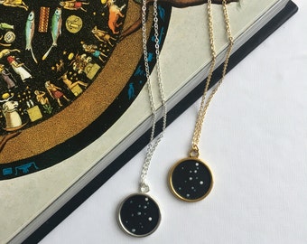 VIRGO NECKLACE. zodiac jewellery - virgo constellation necklace - virgo zodiac necklace - virgo star sign necklace - zodiac - astrology