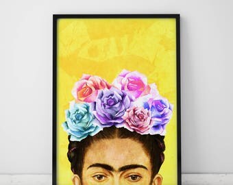Wall Art Prints Frida Kahlo Print Frida Art Print Frida Kahlo Poster Pop Art Print Frida Kahlo Art Pop Art Poster Frida Kahlo Frida Print